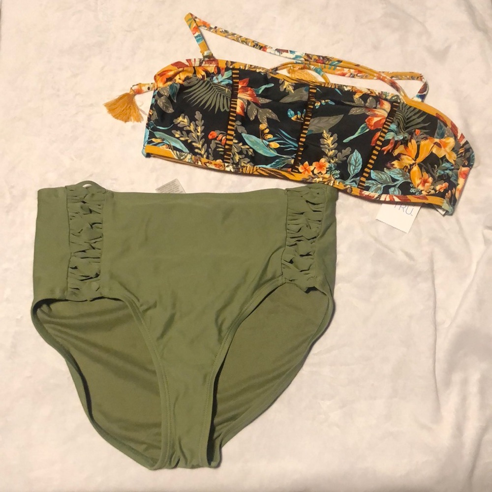 NWT missy mix and max top and high rise bottoms